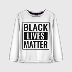 Лонгслив детский Black Lives Matters, цвет: 3D-принт