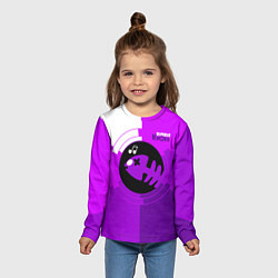 Лонгслив детский Bubble Kvass fish emblem, цвет: 3D-принт — фото 2