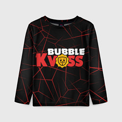 Лонгслив детский Бабл квас с узором, цвет: 3D-принт
