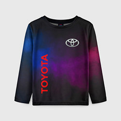 Лонгслив детский Toyota - неоновый дым, цвет: 3D-принт