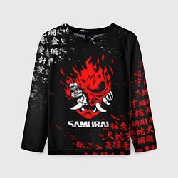 Лонгслив детский CYBERPUNK SAMURAI: JAPAN STYLE, цвет: 3D-принт