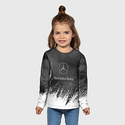 Лонгслив детский Mercedes-Benz: Облако с Брызгами, цвет: 3D-принт — фото 2