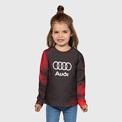 Лонгслив детский Audi logo, цвет: 3D-принт — фото 2