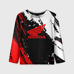Лонгслив детский Honda Logo Auto, цвет: 3D-принт