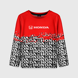 Лонгслив детский Honda - Pattern, цвет: 3D-принт