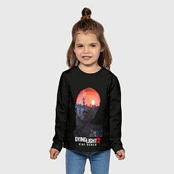 Лонгслив детский Dying Light Stay Human, цвет: 3D-принт — фото 2