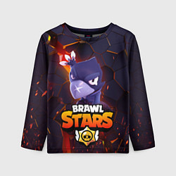 Лонгслив детский ВОРОН - БРАВО СТАРС Brawl Stars, цвет: 3D-принт