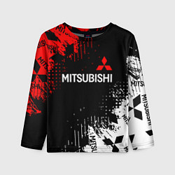 Лонгслив детский Mitsubishi Sport Pattern, цвет: 3D-принт