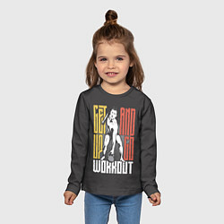 Лонгслив детский Силовая Тренировка, цвет: 3D-принт — фото 2