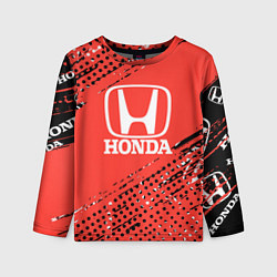 Лонгслив детский HONDA хонда sport, цвет: 3D-принт