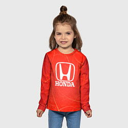 Лонгслив детский Honda хонда, цвет: 3D-принт — фото 2