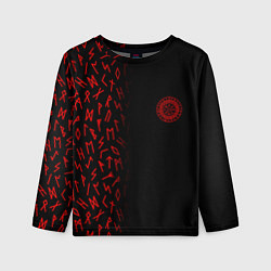 Детский лонгслив Вегвизир Half runes pattern