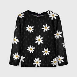 Лонгслив детский Daisies Ромашки, цвет: 3D-принт