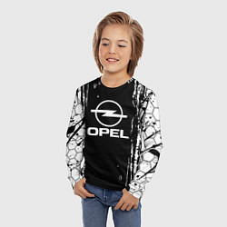 Лонгслив детский Opel соты, цвет: 3D-принт — фото 2