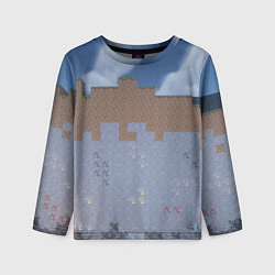 Лонгслив детский Природа майнкафта, цвет: 3D-принт