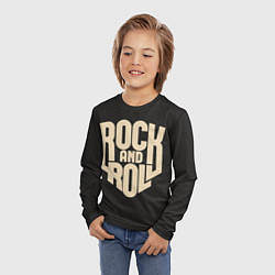 Лонгслив детский ROCK AND ROLL Рокер, цвет: 3D-принт — фото 2