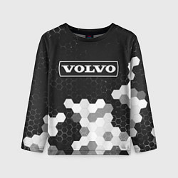 Лонгслив детский VOLVO - Соты, цвет: 3D-принт