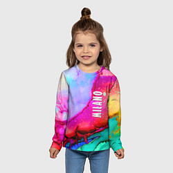 Лонгслив детский Milano Fashion pattern, цвет: 3D-принт — фото 2