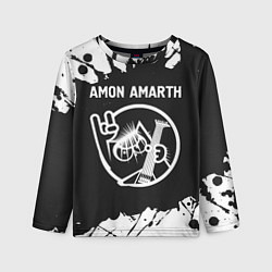 Лонгслив детский Amon Amarth КОТ Брызги, цвет: 3D-принт