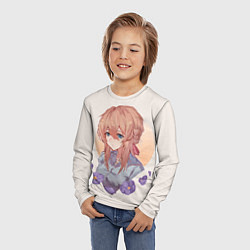Лонгслив детский Малышка Вайлоет Эвергарден, цвет: 3D-принт — фото 2