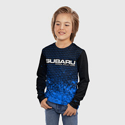 Лонгслив детский SUBARU RACING Арт, цвет: 3D-принт — фото 2