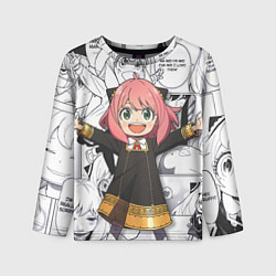 Лонгслив детский Семья Шпиона Spy x Family, цвет: 3D-принт