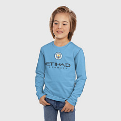 Лонгслив детский De Bruyne Де Брёйне Manchester City домашняя форма, цвет: 3D-принт — фото 2