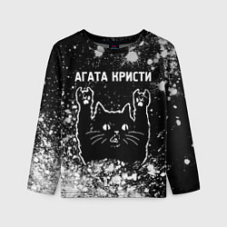 Лонгслив детский Агата Кристи Rock Cat FS, цвет: 3D-принт