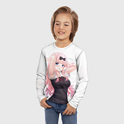 Лонгслив детский Красотка Кагуя, цвет: 3D-принт — фото 2