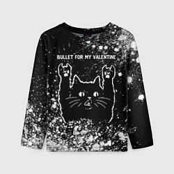 Лонгслив детский Bullet For My Valentine Rock Cat, цвет: 3D-принт