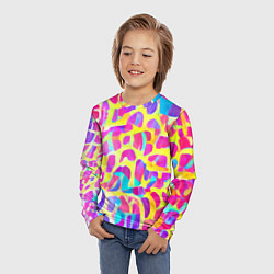 Лонгслив детский Красочные пятна, цвет: 3D-принт — фото 2
