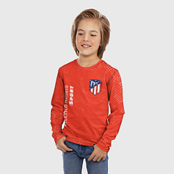 Лонгслив детский АТЛЕТИКО Atletico Madrid Sport Гранж, цвет: 3D-принт — фото 2
