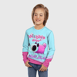 Лонгслив детский Cute Wobbledogs, цвет: 3D-принт — фото 2