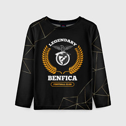 Лонгслив детский Лого Benfica и надпись Legendary Football Club на, цвет: 3D-принт