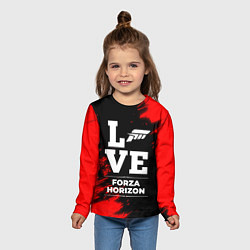 Лонгслив детский Forza Horizon Love Классика, цвет: 3D-принт — фото 2
