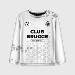 Лонгслив детский Club Brugge Champions Униформа, цвет: 3D-принт