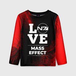 Лонгслив детский Mass Effect Love Классика, цвет: 3D-принт