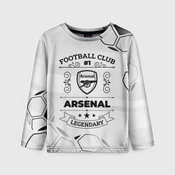 Лонгслив детский Arsenal Football Club Number 1 Legendary, цвет: 3D-принт