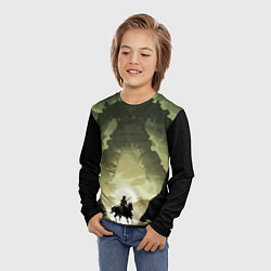 Лонгслив детский Всадник против гиганта, цвет: 3D-принт — фото 2