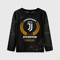 Лонгслив детский Лого Juventus и надпись Legendary Football Club на, цвет: 3D-принт