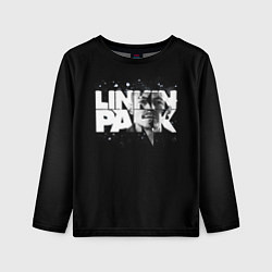 Лонгслив детский Linkin Park логотип с фото, цвет: 3D-принт