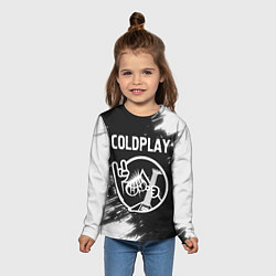 Лонгслив детский Coldplay КОТ Краска, цвет: 3D-принт — фото 2