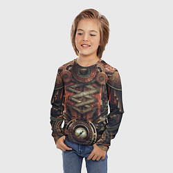 Лонгслив детский Mechanical device in Steampunk Retro style, цвет: 3D-принт — фото 2