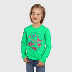 Лонгслив детский JURASSIC DINO, цвет: 3D-принт — фото 2