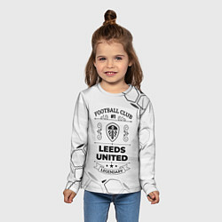 Лонгслив детский Leeds United Football Club Number 1 Legendary, цвет: 3D-принт — фото 2