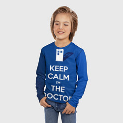Лонгслив детский Keep calm Im the Doctor, цвет: 3D-принт — фото 2