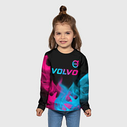 Лонгслив детский Volvo Neon Gradient, цвет: 3D-принт — фото 2