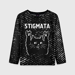 Лонгслив детский Группа Stigmata и Рок Кот, цвет: 3D-принт