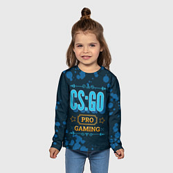 Лонгслив детский Игра CS:GO: PRO Gaming, цвет: 3D-принт — фото 2