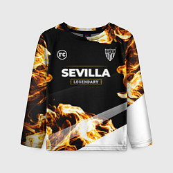 Лонгслив детский Sevilla Legendary Sport Fire, цвет: 3D-принт